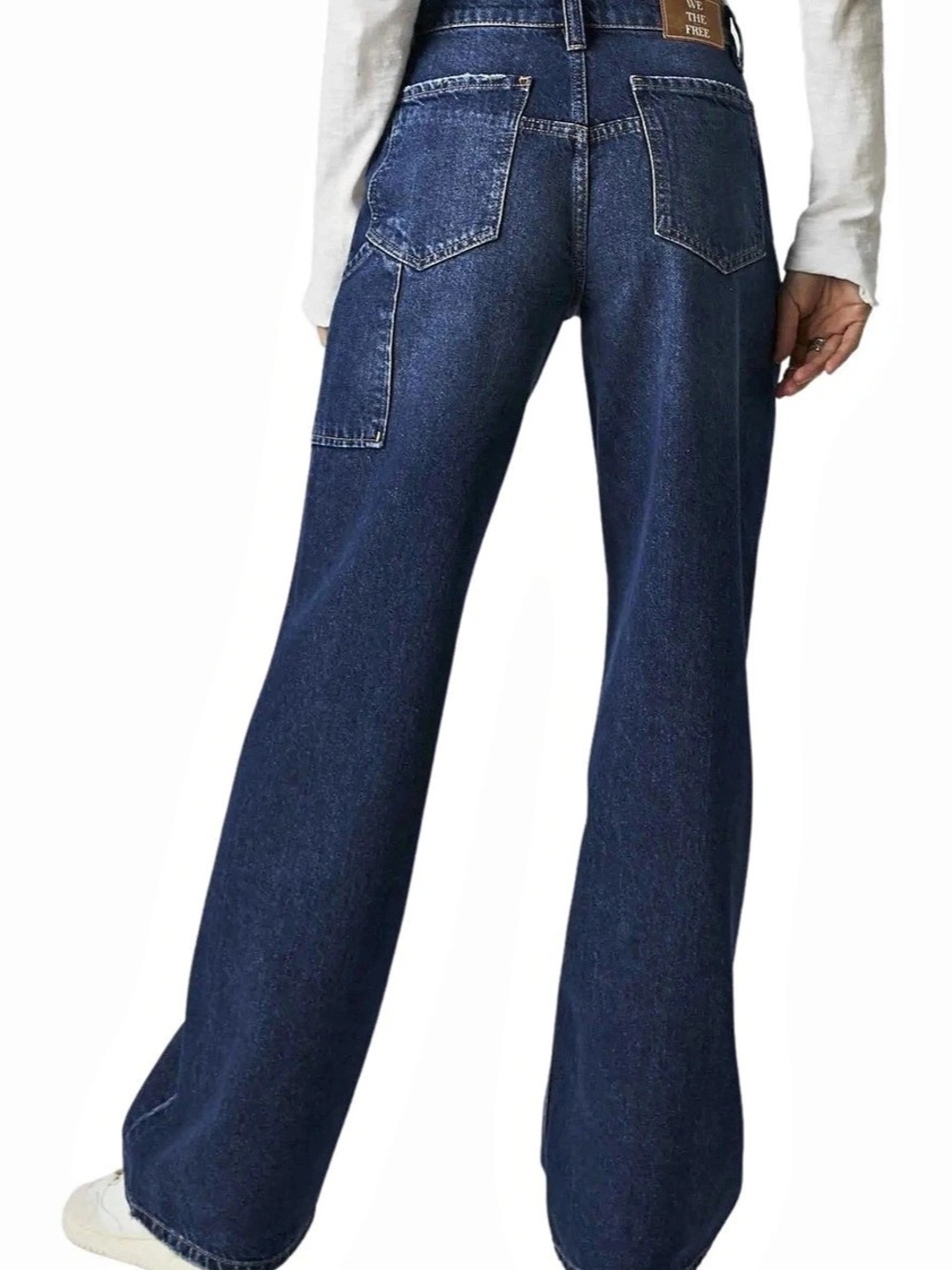 New We The Free Tinsley Baggy High Rise Straight Jeans